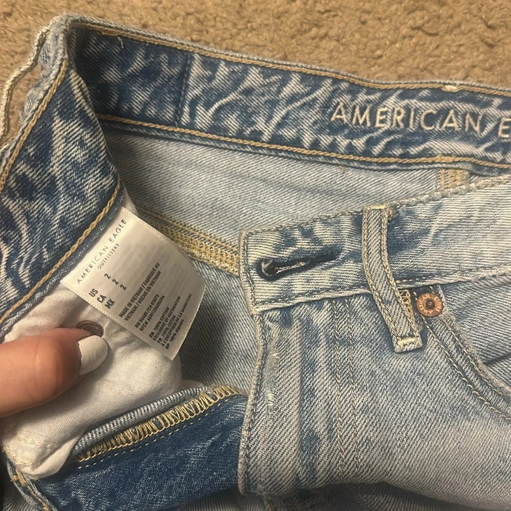 Distressed Denim Skirt - Picture 2 of 4
